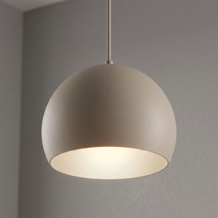 Riippuvalaisin SOOL 1xE27/15W/230V, halkaisija 27 cm, beige