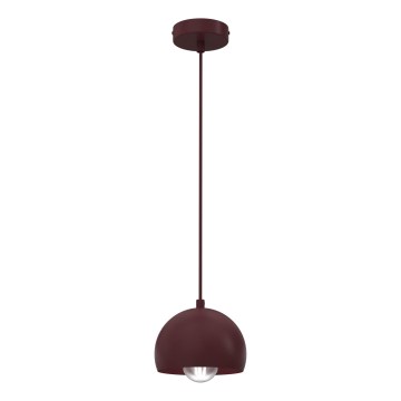 Riippuvalaisin SOOL 1xE27/15W/230V Ø 15 cm burgundinpunainen
