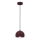 Riippuvalaisin SOOL 1xE27/15W/230V Ø 15 cm burgundinpunainen