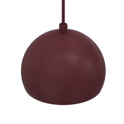 Riippuvalaisin SOOL 1xE27/15W/230V Ø 15 cm burgundinpunainen