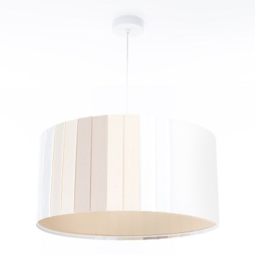 Riippuvalaisin STRIPES 1xE27/60W/230V, halkaisija 40 cm, kermanvärinen