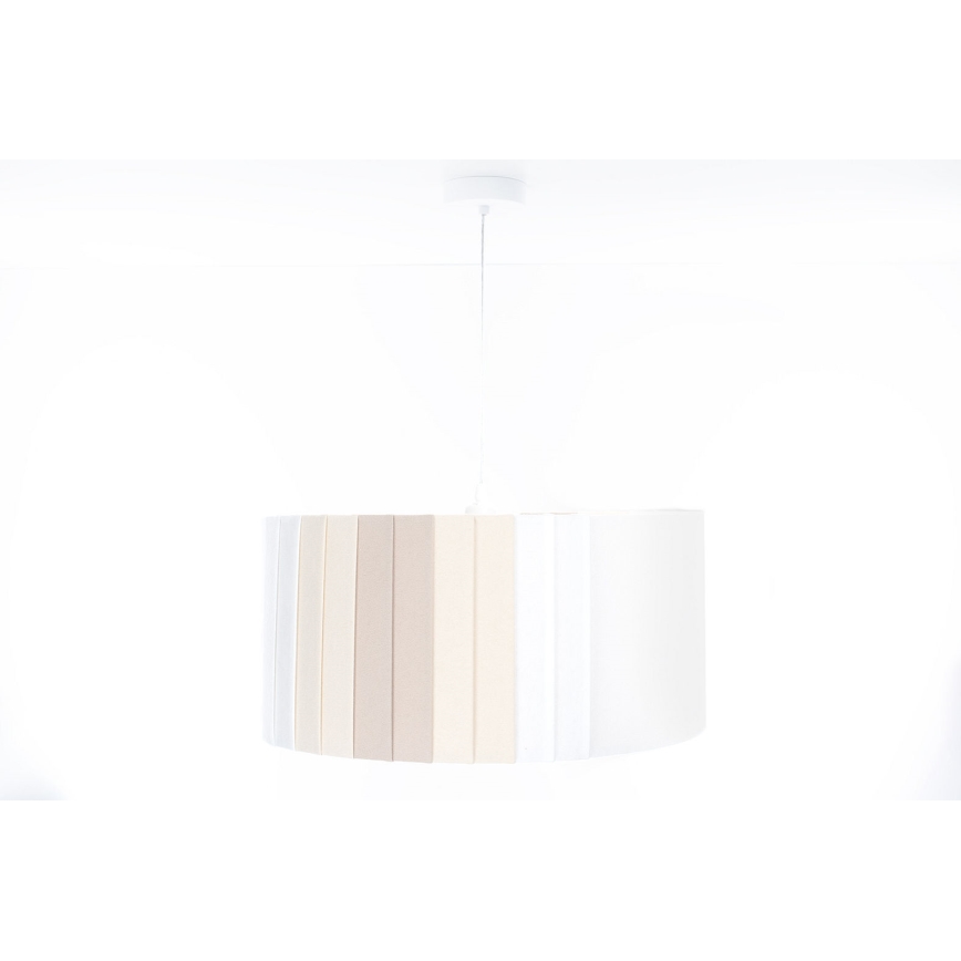 Riippuvalaisin STRIPES 1xE27/60W/230V, halkaisija 40 cm, kermanvärinen