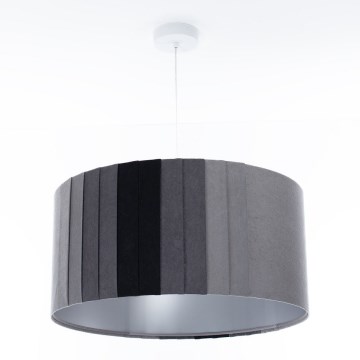 Riippuvalaisin STRIPES 1xE27/60W/230V, halkaisija 60 cm, harmaa