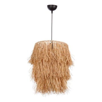 Riippuvalaisin TASSEL ripustuslangalla 1xE27/40W/230V raffia