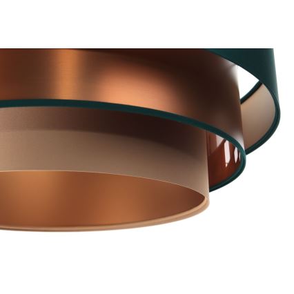 Riippuvalaisin TRINITI 1xE27/60W/230V vihreä/kupari