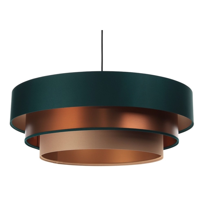Riippuvalaisin TRINITI 1xE27/60W/230V vihreä/kupari