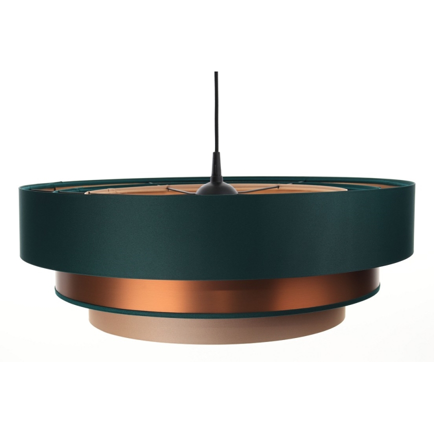 Riippuvalaisin TRINITI 1xE27/60W/230V vihreä/kupari