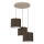 Riippuvalaisin vaijerilla ARDEN 3xE27/15W/230V halkaisija 30 cm beige/ruskea