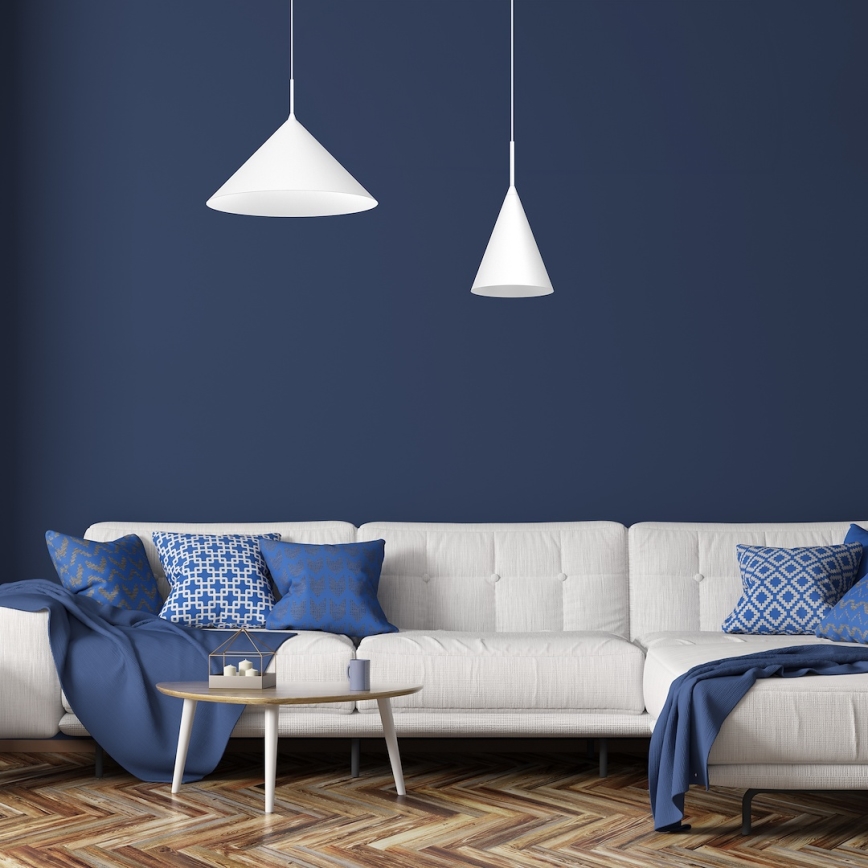 Riippuvalaisin vaijerilla CAPITAL 1xGX53/15W/230V, halkaisija 46 cm, valkoinen