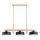 Riippuvalaisin vaijerilla CERTA 3xE27/15W/230V musta/beige