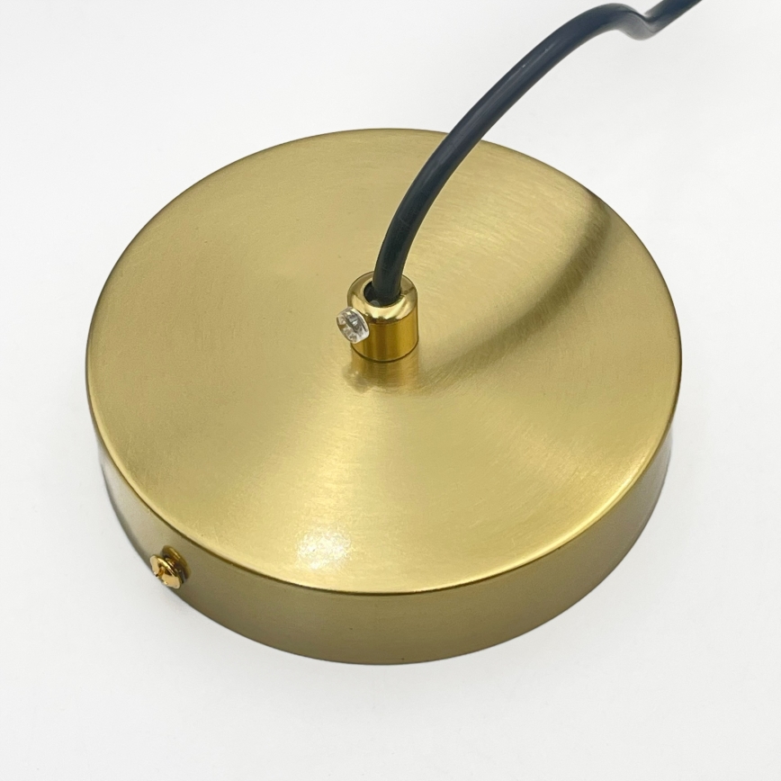 Riippuvalaisin vaijerilla CRISTAL 1xE14/15W/230V messinki/savunmusta