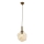 Riippuvalaisin vaijerilla CRUMPLED 1xE27/40W/230V pronssi/beige