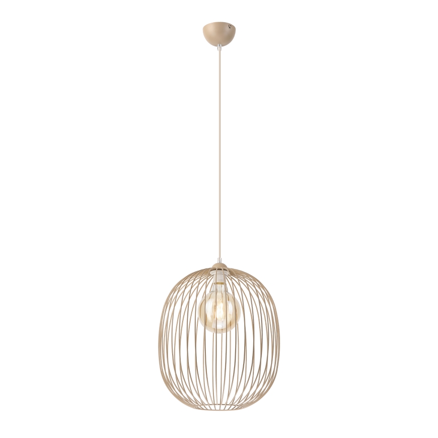 Riippuvalaisin vaijerilla DESTELLO 1xE27/15W/230V, halkaisija 33 cm, beige