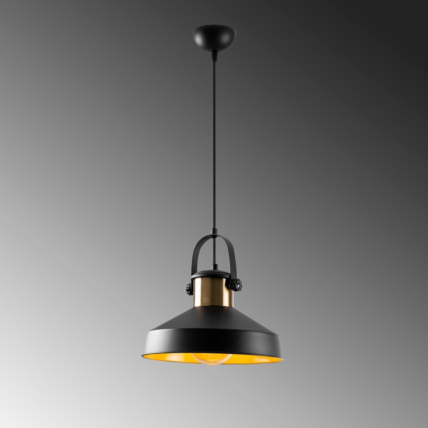 Riippuvalaisin vaijerilla DODO 1xE27/40W/230V musta/pronssi