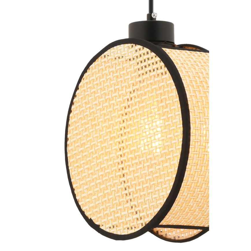 Riippuvalaisin vaijerilla DRUM 1xE27/60W/230V beige/musta