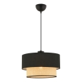 Riippuvalaisin vaijerilla ECHO 1xE27/60W/230V musta/beige