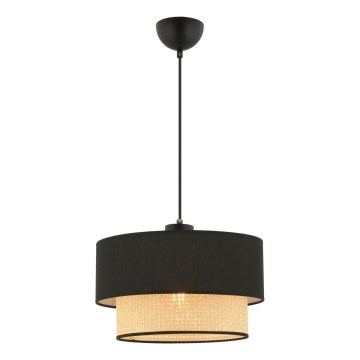 Riippuvalaisin vaijerilla ECHO 1xE27/60W/230V musta/beige