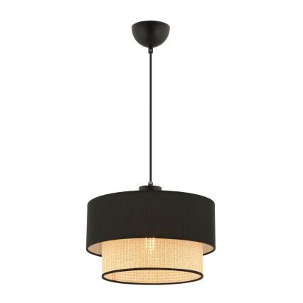 Riippuvalaisin vaijerilla ECHO 1xE27/60W/230V musta/beige