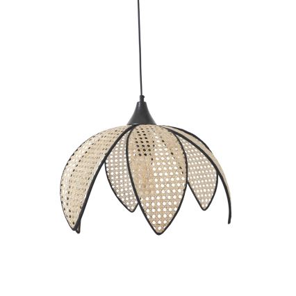 Riippuvalaisin vaijerilla FUME 1xE27/40W/230V Ø 40 cm musta/beige