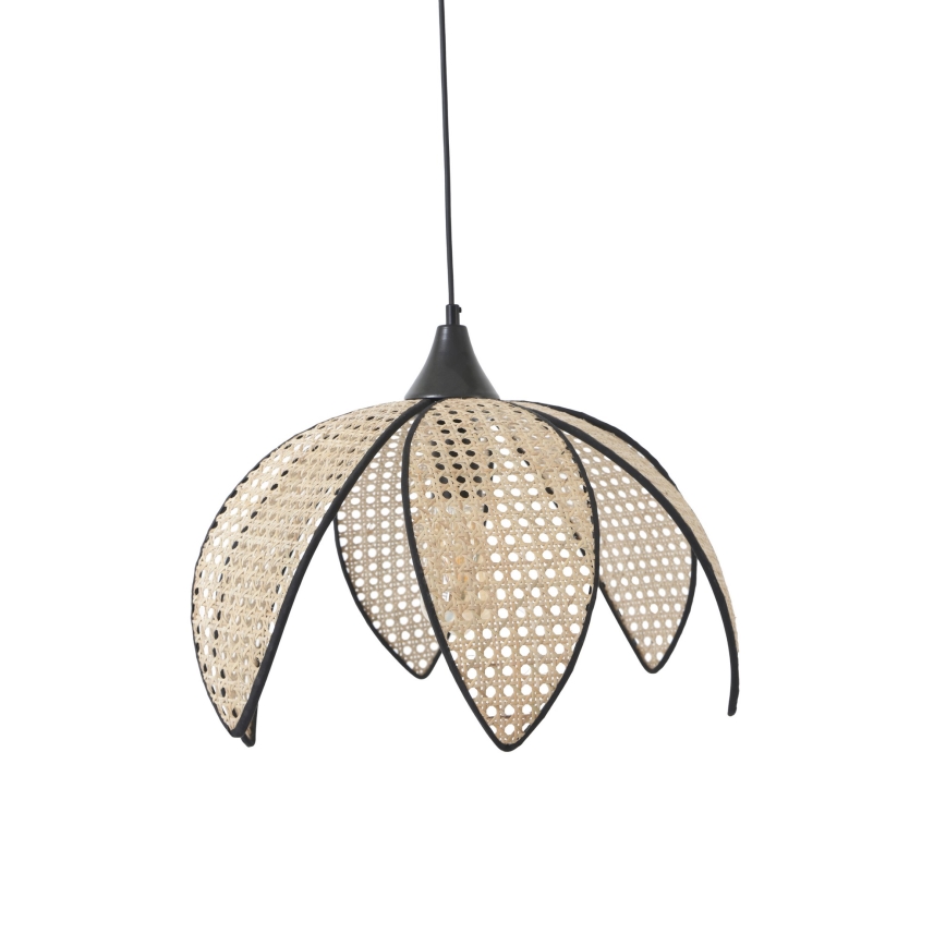 Riippuvalaisin vaijerilla FUME 1xE27/40W/230V Ø 40 cm musta/beige