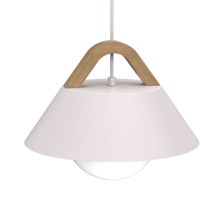 Riippuvalaisin vaijerilla FUNDA 1xE27/15W/230V kermanvärinen