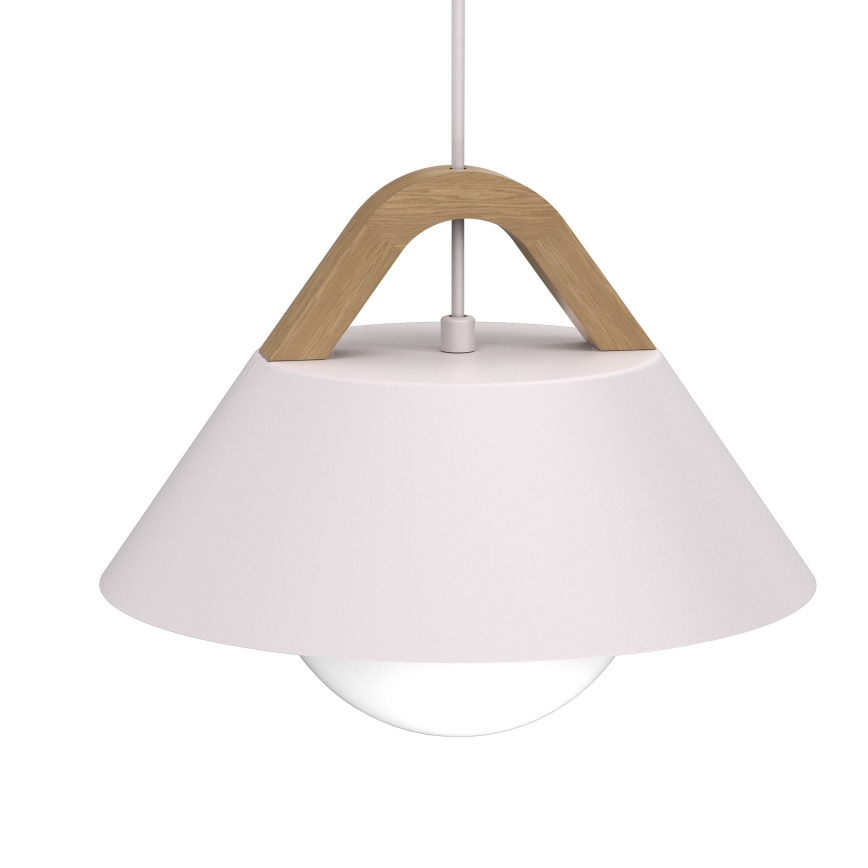 Riippuvalaisin vaijerilla FUNDA 1xE27/15W/230V kermanvärinen