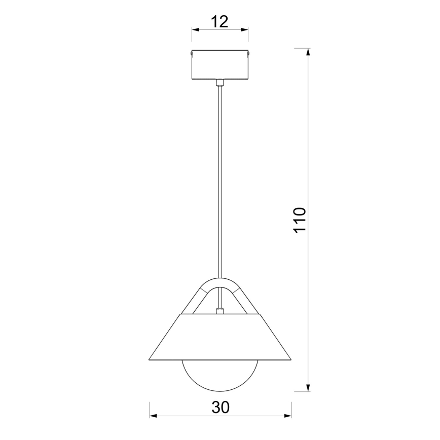 Riippuvalaisin vaijerilla FUNDA 1xE27/15W/230V kermanvärinen