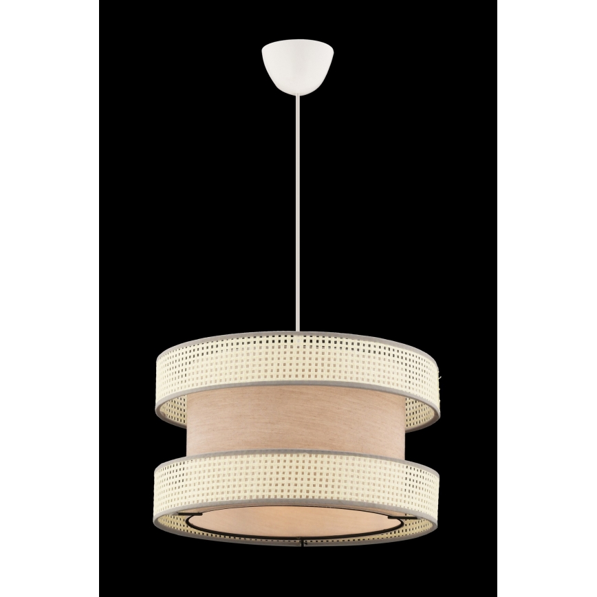 Riippuvalaisin vaijerilla HALO 1xE27/60W/230V beige/kerma