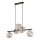 Riippuvalaisin vaijerilla LAVA 5xG9/8W/230V pronssi/savunbeige