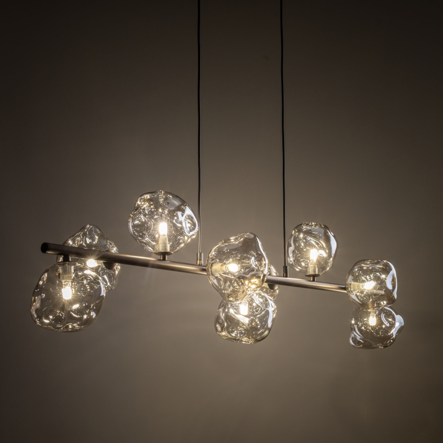 Riippuvalaisin vaijerilla LAVA 9xG9/8W/230V pronssi/savunbeige