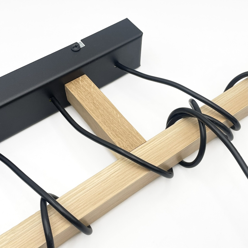 Riippuvalaisin vaijerilla LEANDRA 5xE27/15W/230V tammi/musta