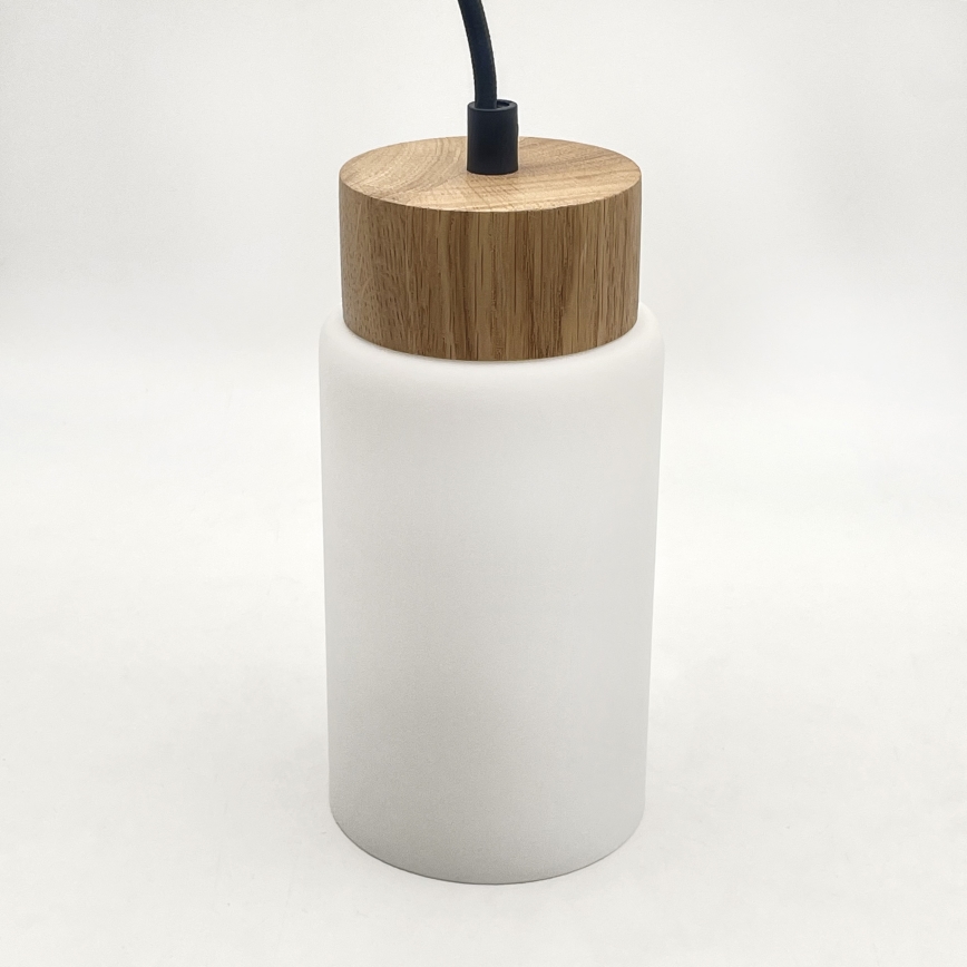 Riippuvalaisin vaijerilla MARKUS 1xE27/15W/230V musta/tammi