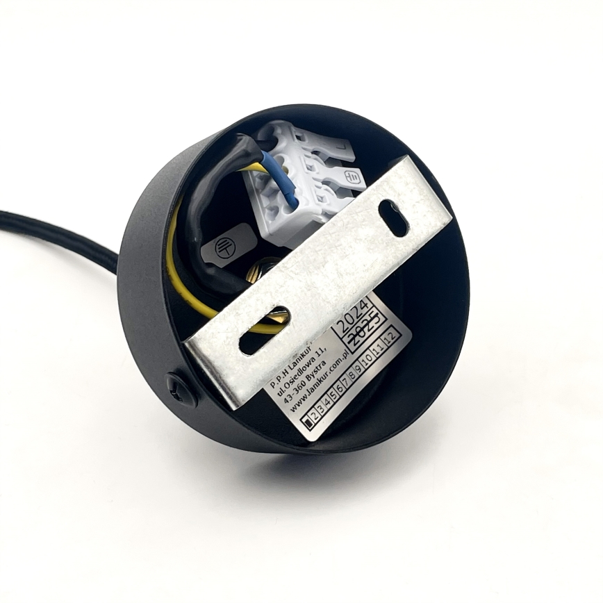 Riippuvalaisin vaijerilla MARKUS 1xE27/15W/230V musta/tammi