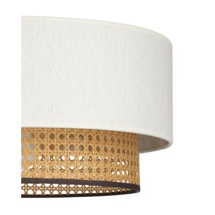 Riippuvalaisin vaijerilla NATIA 1xE27/60W/230V halkaisija 45 cm valkoinen/ruskea