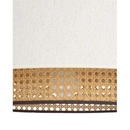 Riippuvalaisin vaijerilla NATIA 1xE27/60W/230V halkaisija 45 cm valkoinen/ruskea