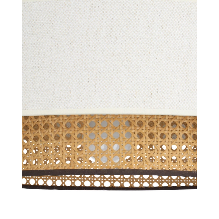 Riippuvalaisin vaijerilla NATIA 1xE27/60W/230V halkaisija 45 cm valkoinen/ruskea