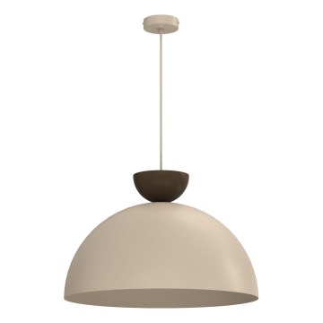 Riippuvalaisin vaijerilla NEVIS 1xE27/15W/230V halkaisija 50 cm beige