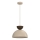 Riippuvalaisin vaijerilla NEVIS 1xE27/15W/230V Ø 29 cm beige