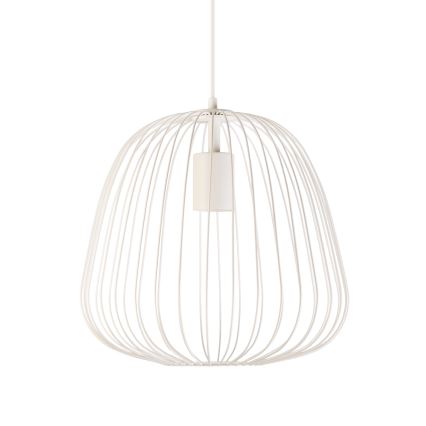 Riippuvalaisin vaijerilla OVELLA 1xE27/15W/230V halkaisija 36 cm kermanvärinen