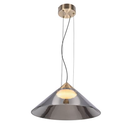Riippuvalaisin vaijerilla PRESTO 1xGX53/10W/230V Ø 42 cm kultainen/savunharmaa
