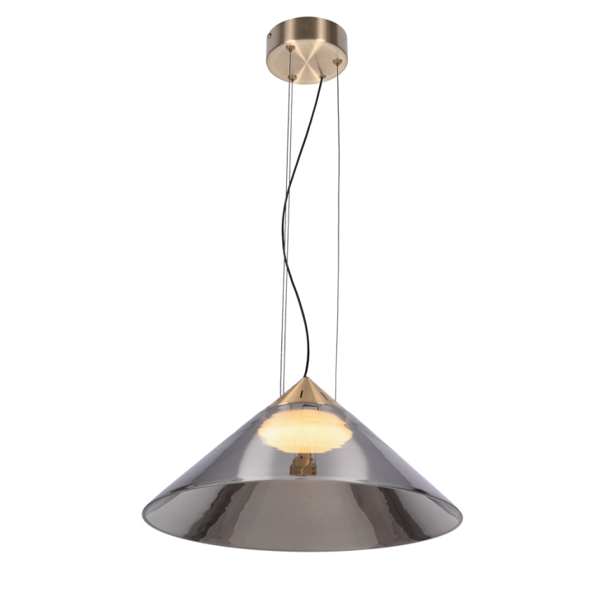 Riippuvalaisin vaijerilla PRESTO 1xGX53/10W/230V Ø 42 cm kultainen/savunharmaa