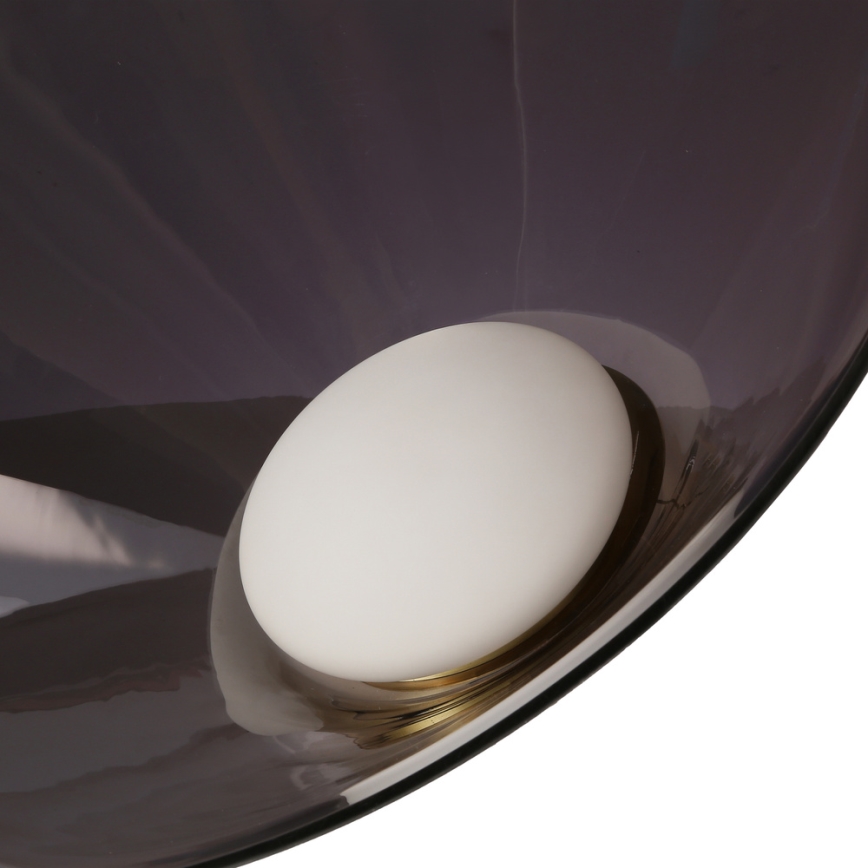 Riippuvalaisin vaijerilla PRESTO 1xGX53/10W/230V Ø 42 cm kultainen/savunharmaa