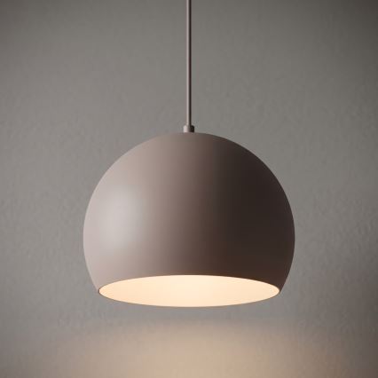 Riippuvalaisin vaijerilla SOOL 1xE27/15W/230V Ø 27 cm kermanvärinen