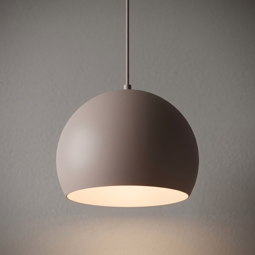 Riippuvalaisin vaijerilla SOOL 1xE27/15W/230V Ø 27 cm kermanvärinen