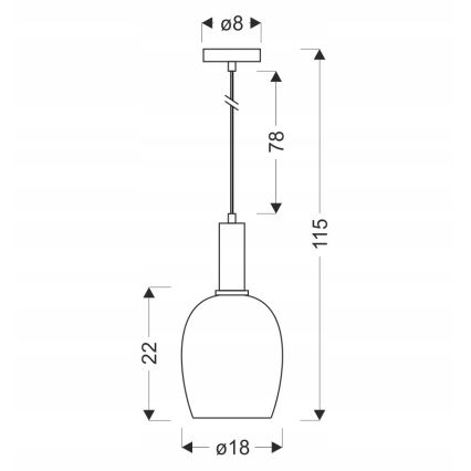 Riippuvalaisin vaijerilla WOLKEN 1xE27/40W/230V valkoinen/musta