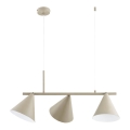 Riippuvalaisin vaijerilla ZELTA 3xE27/15W/230V beige