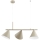 Riippuvalaisin vaijerilla ZELTA 3xE27/15W/230V beige