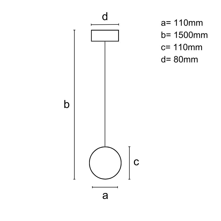 Ripustettava kattovalaisin vaijerilla, 1xGU10/10W/230V, halkaisija 11 cm, massiivipuu (saarni)