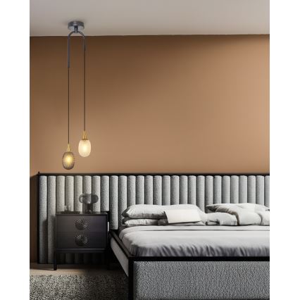 Ripustettava kattovalaisin vaijerilla CACTUS 2xG9/5W/230V harmaa/valkoinen