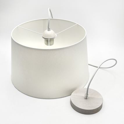 Ripustettava valaisin AIDA 1xE27/60W/230V halkaisija 35 cm tammi/valkoinen